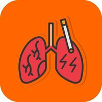 diseño de icono de vector de pulmones