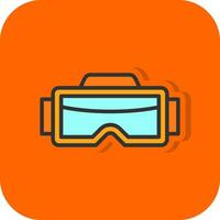 diseño de icono de vector de gafas vr