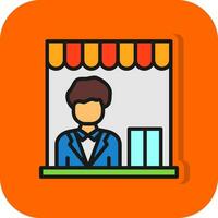 Shop Manager Vector Icon Design