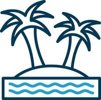 Island Vector Icon Design