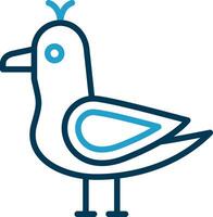 Seagull Vector Icon Design