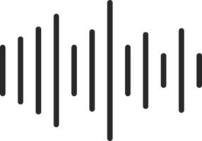 diseño de icono de vector de audio