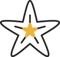 diseño de icono de vector de estrella de mar