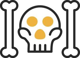 Skull And Bones Vector Icon Design