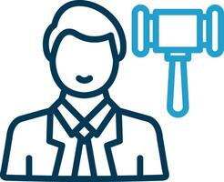 Lawyer Vector Icon Design