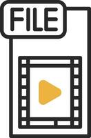 Video FIle Vector Icon Design