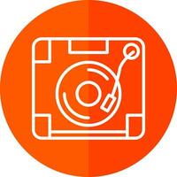 Turntable Vector Icon Design