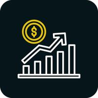 Bar Chart Vector Icon Design