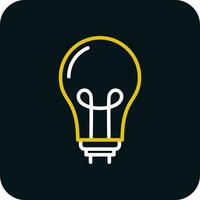 Led Bulb Vector Icon Design