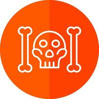 Skull And Bones Vector Icon Design