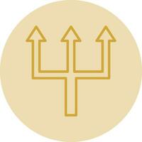 Triple Arrows Vector Icon Design