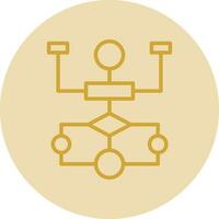 Flow Chart Vector Icon Design