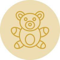 diseño de icono de vector de oso de peluche