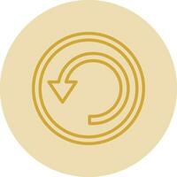 Circular Arrow Vector Icon Design