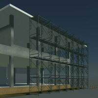 3D illustration of building and construction photo