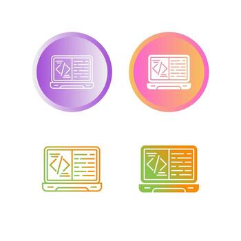 icono de vector de codificación