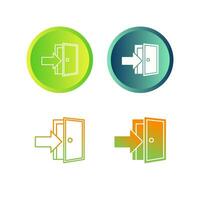 Exit Door Vector Icon