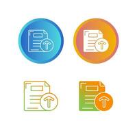 Files Upload Vector Icon