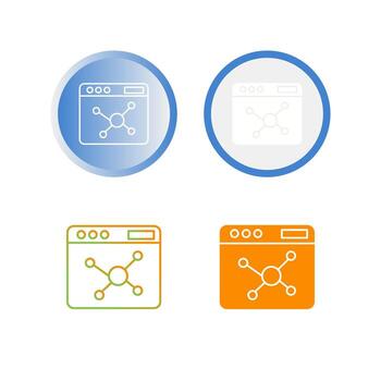 icono de vector de algoritmo