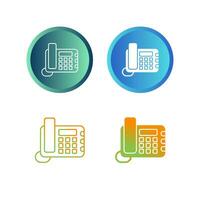 Land Line Phone Vector Icon