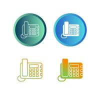 Land Line Phone Vector Icon