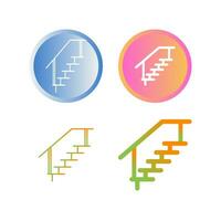 icono de vector de escaleras