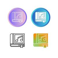 Music Book Vector Icon