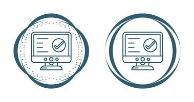 Check Lcd Vector Icon