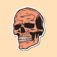 skull hand drawn illustrations for stickers logo tattoo etc vector