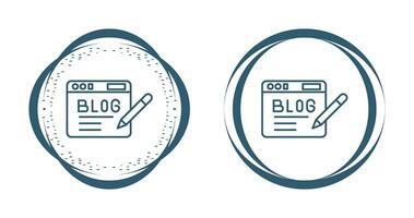 icono de vector de blog