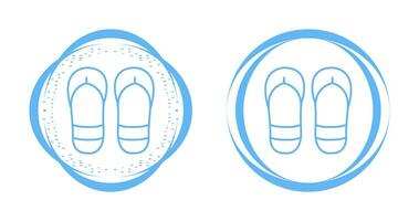 icono de vector de chanclas