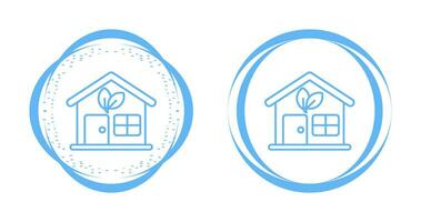 Eco House Vector Icon