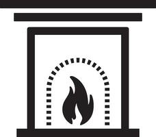 Fireplace icon  vector illustration