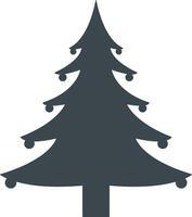 Christmas tree icon vector