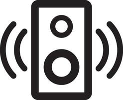 altavoz sonido icono vector