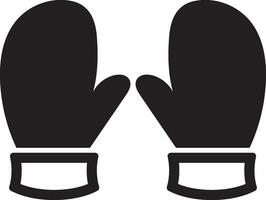 Winter glove icon vector