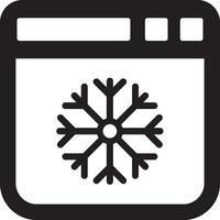 web página con nieve icono vector