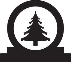 Snow globe icon vector