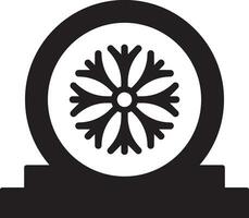 Snow globe icon vector