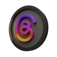 3d render icon bundle social media like object png