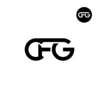 letra cfg monograma logo diseño vector