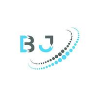 BJ letter logo creative design. BJ unique design. vector