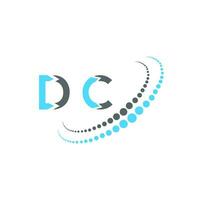 DC letter logo creative design. DC unique design. vector