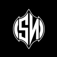 SN letter logo design. SN creative monogram initials letter logo concept. SN Unique modern flat abstract vector letter logo design.