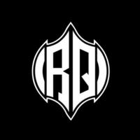 RQ letter logo design. RQ creative monogram initials letter logo concept. RQ Unique modern flat abstract vector letter logo design.