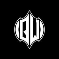 QW letter logo design. QW creative monogram initials letter logo concept. QW Unique modern flat abstract vector letter logo design.