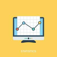 un lápiz y presentación con tarta grafico y datos simbolizando proyecto administración vector