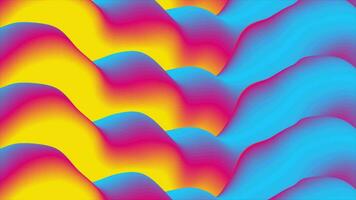 Colorful gradient 3d liquid dynamic waves abstract video animation