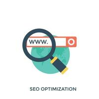 Seo and Marketing Flat Vector Icon