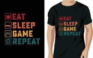 Gaming t-shirt design vector